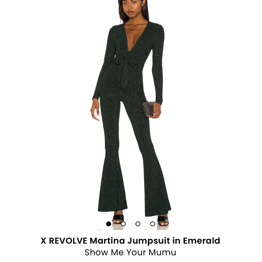 Show me your MUMU glitter flare jumpsuit